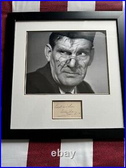 Will Hay Signed 18 X 14 Mounted & Framed Photo Coa