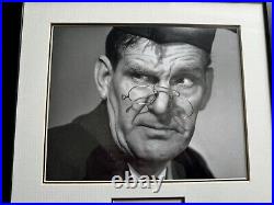 Will Hay Signed 18 X 14 Mounted & Framed Photo Coa