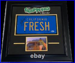 Will Smith Signed Framed License Plate Fresh Prince Of Bel Air Autograph Beckett