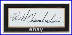 Wilt Chamberlain Signed Autographed Cut Framed Presentation Piece JSA