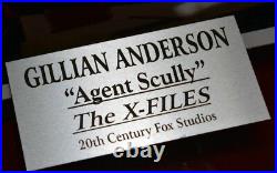 X-FILES Signed AUTOGRAPH Gillian Anderson, PROP Money $, Frame, DVD, COA, UACC