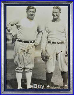 Yankees Babe Ruth & Lou Gehrig Authentic Signed Framed Photo PSA/DNA #AF01030