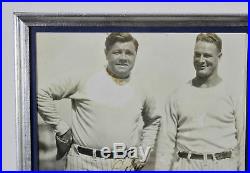 Yankees Babe Ruth & Lou Gehrig Authentic Signed Framed Photo PSA/DNA #AF01030