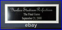 Yankees Perfect Game Signed 16x20 photo Frame Larsen Berra posada Cone Wells Psa
